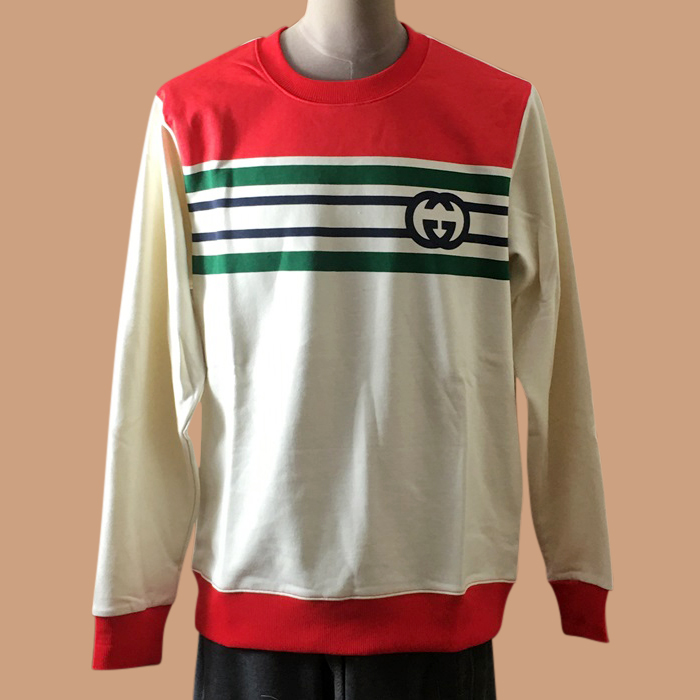 グッチ ユニセックス クルーネック ホワイト スウェット - 