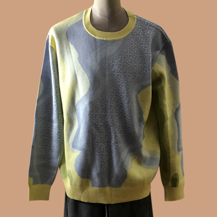 フェンディ メンズ トレンディ グレー ニット - Gray  - fen01281x