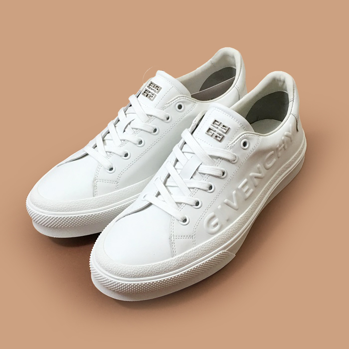 ジバンシィ メンズ クラシック ホワイト スニーカー - Givenchy White 