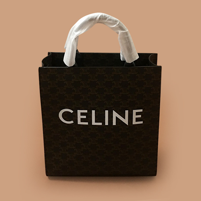 セリーヌ ユニセックス シグネチャー ブラック トートバッグ -- cel0329x