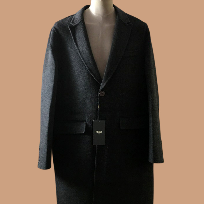 フェンディ メンズ モダン ブラック コート -  - fen01283x