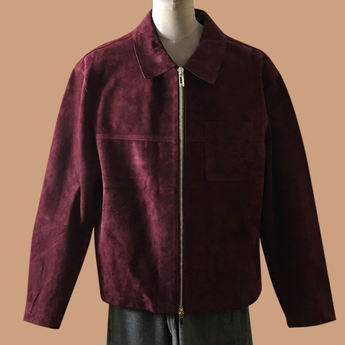 ベルルッティ メンズ カジュアル バーガンディ ジャケット - Burgandy - ber0127x