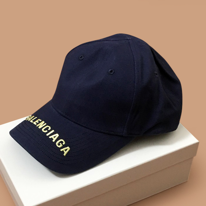  バレンシアガユニセックス 帽子 ネイビー