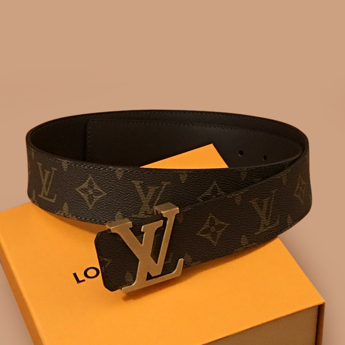 ルイヴィトン メンズ レザー コンスタンス ベルト (ブラウン)