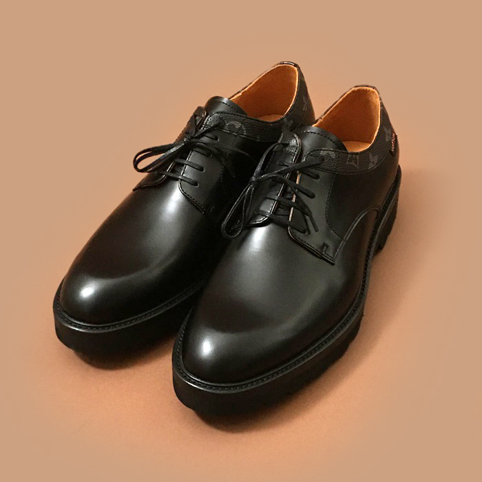  ルイヴィトンメンズレザーシューズブラック