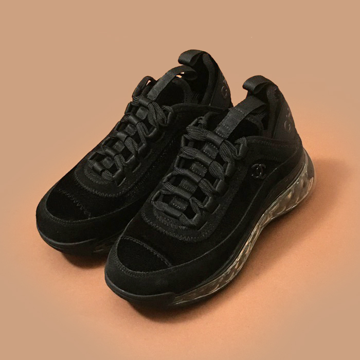   - シャネル2021 レディースレザースニーカー,Size?,CHAS0566,ブラック