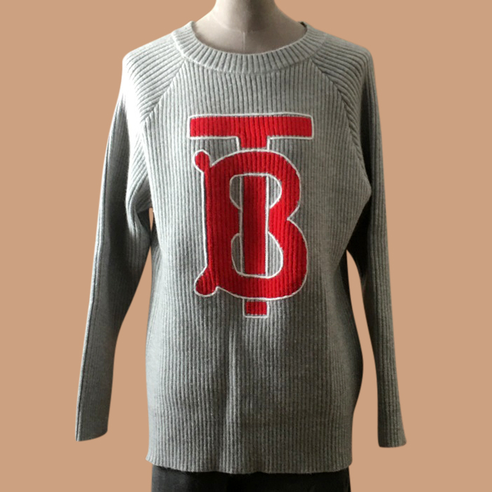 バーバリー レディース クルーネック ブラック ニット - woKnits