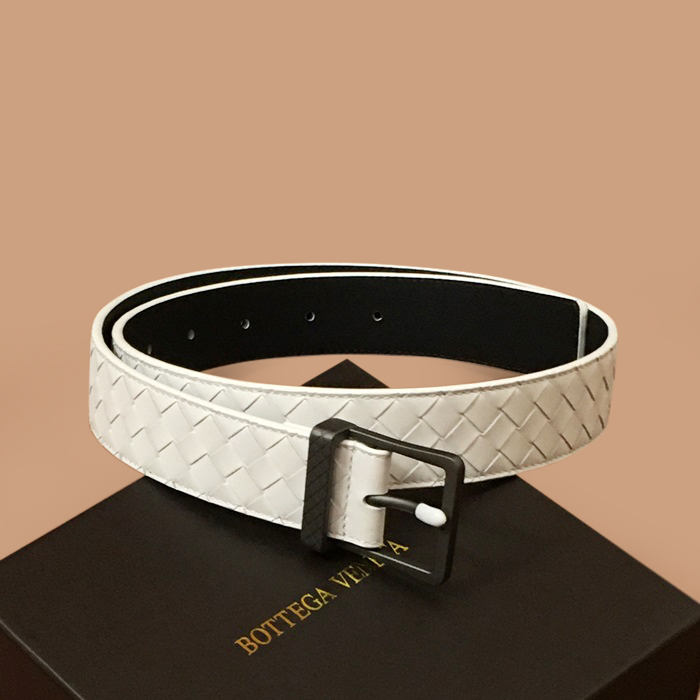 Bottega Veneta  - ボッテガヴェネタメンズレザーベルト,BOTBT0015,ホワイト