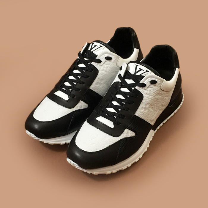 ルイヴィトン メンズ Time ブラック スニーカー - 