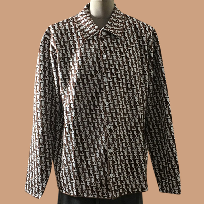 ディオール メンズ クラシック ブラウン ジャケット - Brown - dio01718x