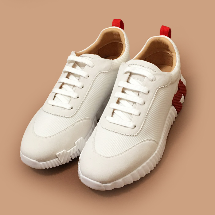 エルメス メンズ クラシック ホワイト スニーカー - White  - her0815x