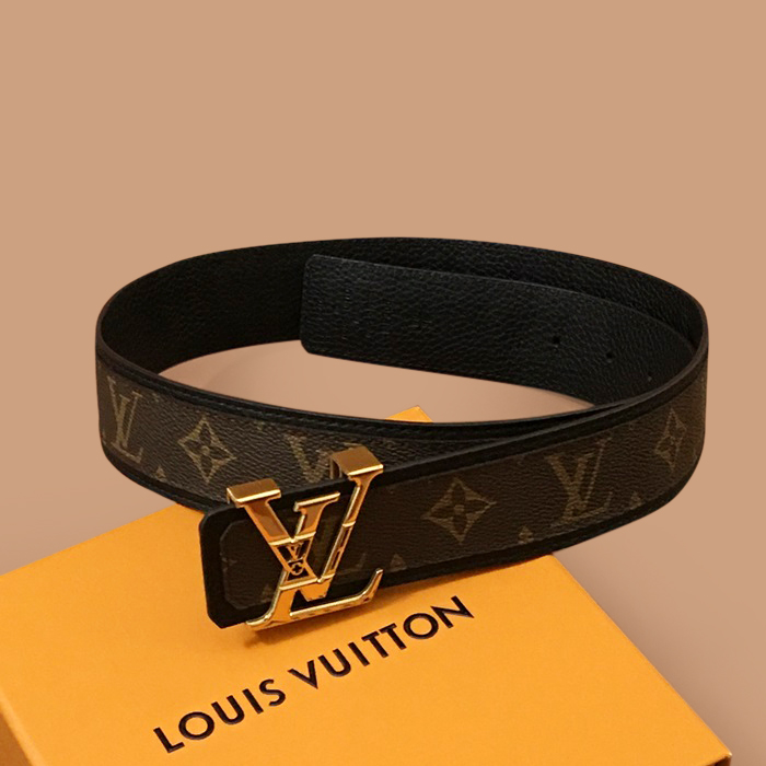 ルイヴィトン メンズ レザー コンスタンス ベルト (ブラウン)