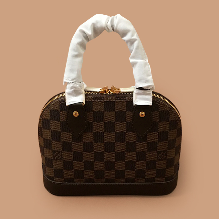  ルイヴィトンアルマ BB トートバッグ/ショルダーバッグ,23.5cm,ブラウン