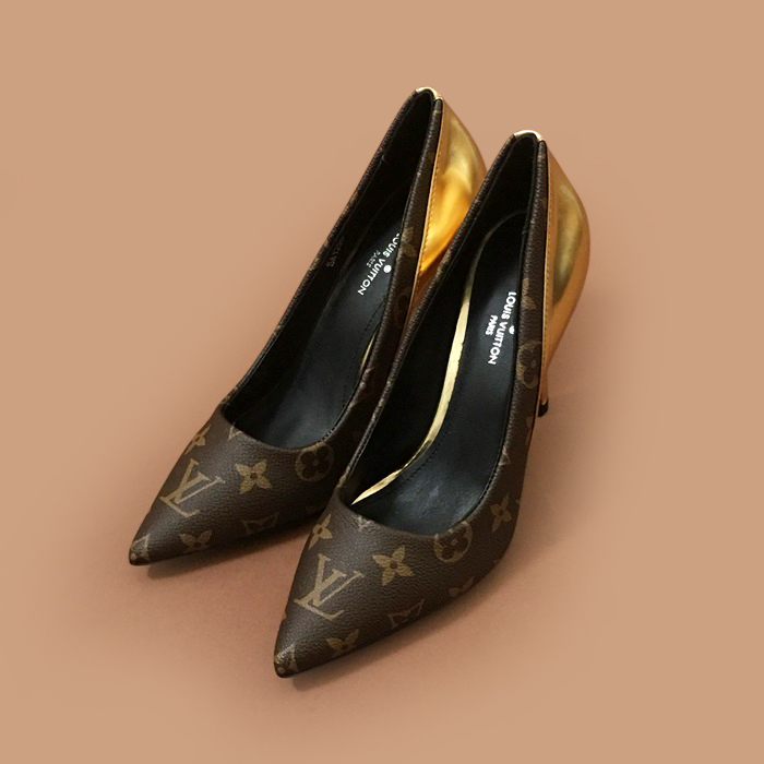   High Heel - ルイヴィトンレディースレザーハイヒールブラウン