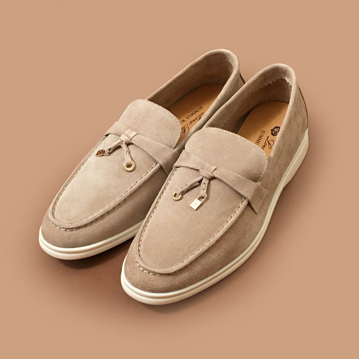  - ルルレモンメンズ レザーローファーLOROS0054.ベージュ