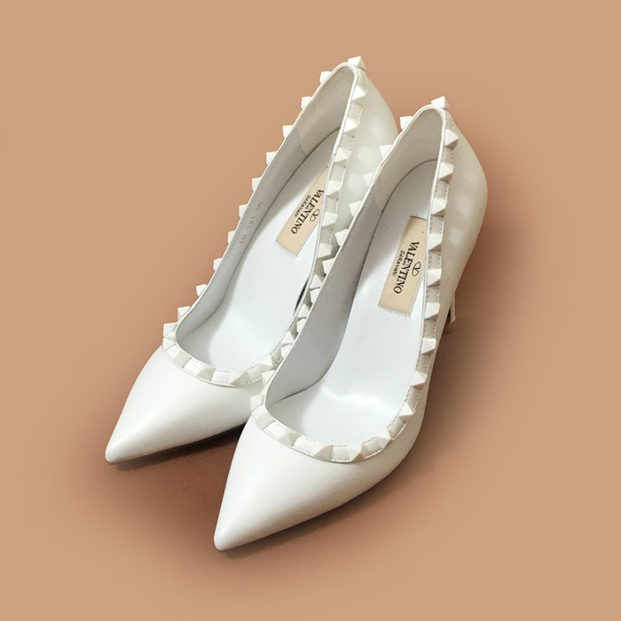    High Heel - ヴァレンティノレディースレザーパンプス ハイヒール VTS0039.ホワイト