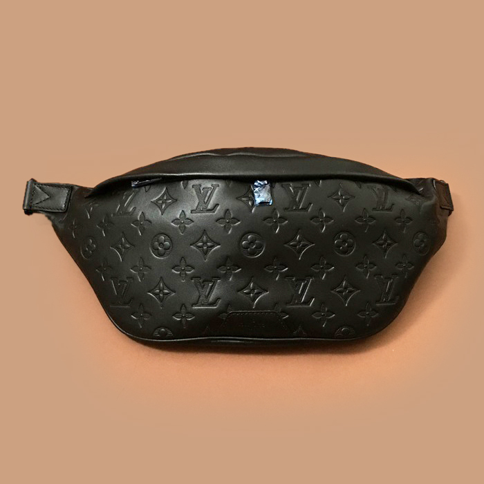 ルイヴィトン メンズ ブラック ウエストバッグ -  