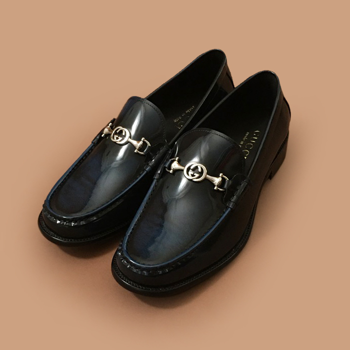 グッチ メンズ ビジネス ブルーローファー - - guc05093x