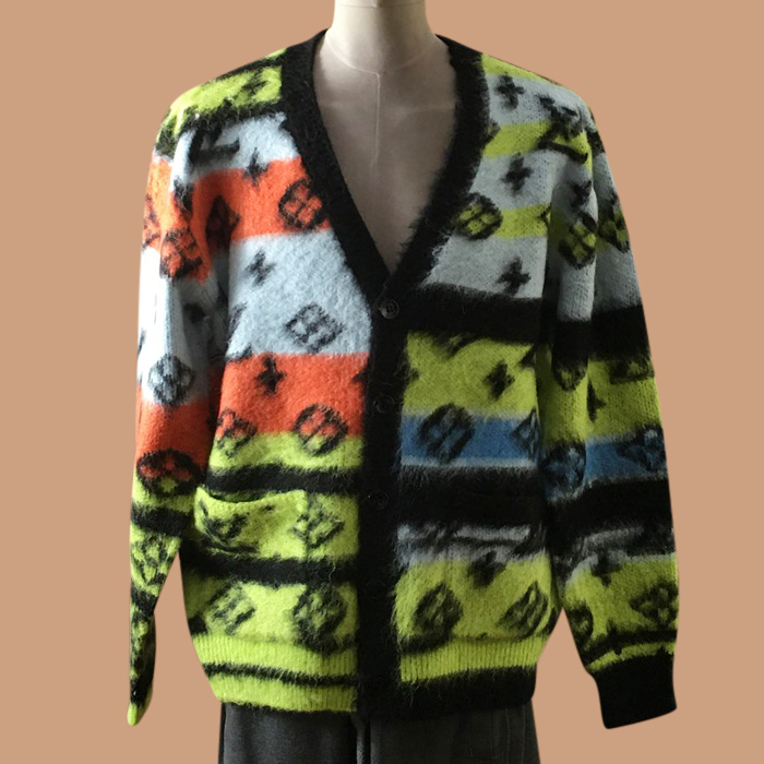 ルイヴィトン ユニセックス モノグラム イエロー カーディガン -Yellow  - lou04930x