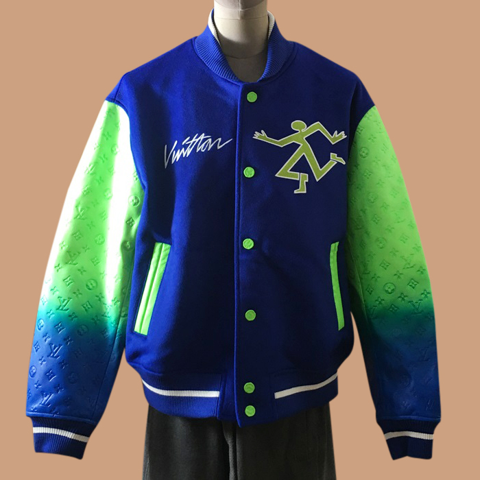 ルイヴィトン ユニセックス グリーン レザージャケット -Green s