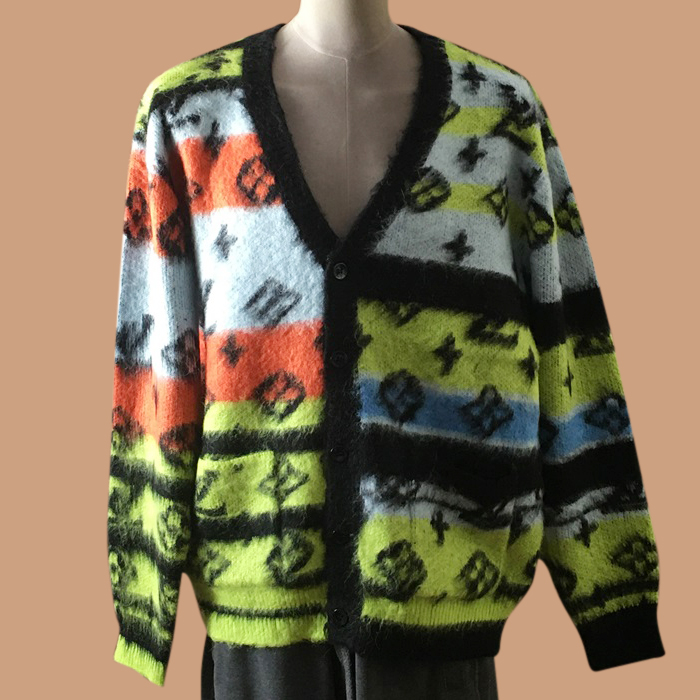 ルイヴィトン ユニセックス モノグラム イエロー カーディガン -Yellow  - lou04930x