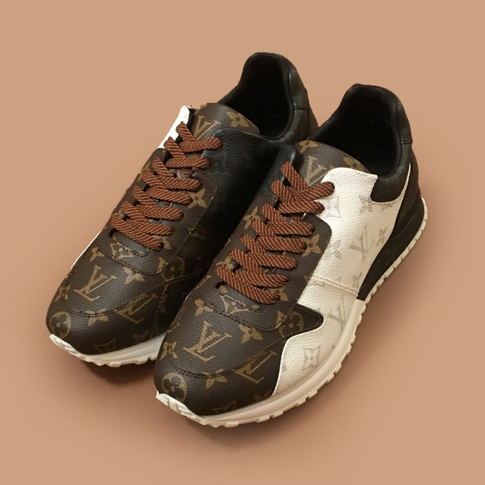ルイヴィトン メンズ ブラウン スニーカー -  Gray  - lv168x