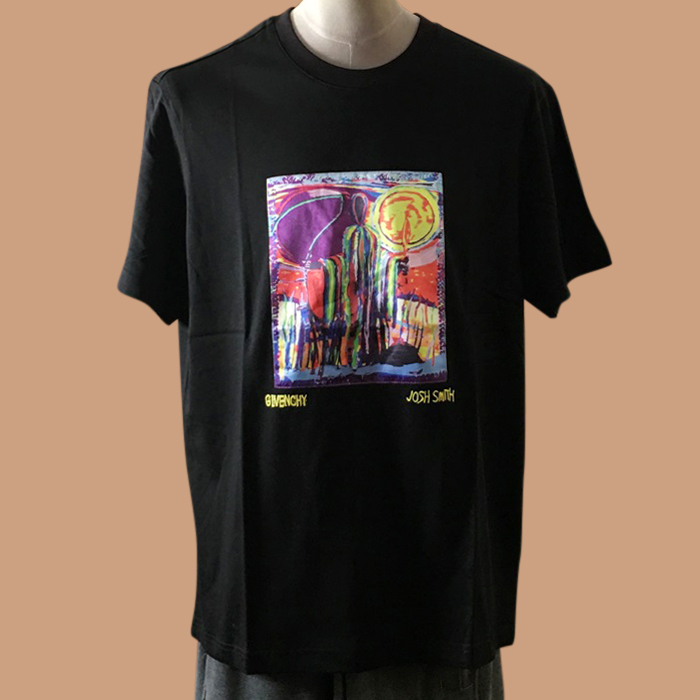 ジバンシィ メンズ クルーネック ブラック 半袖Tシャツ -  - giv0791x