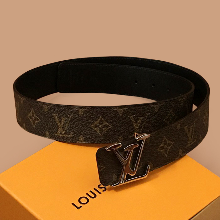 ルイヴィトン メンズ レザー コンスタンス ベルト (ブラウン)