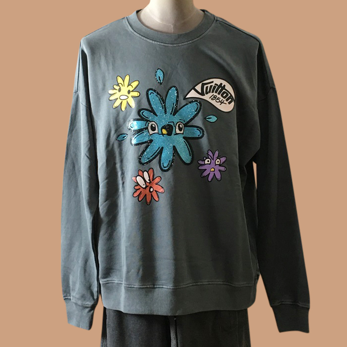 ルイヴィトン メンズ モダン グレー スウェット - Gray  - lou05212x