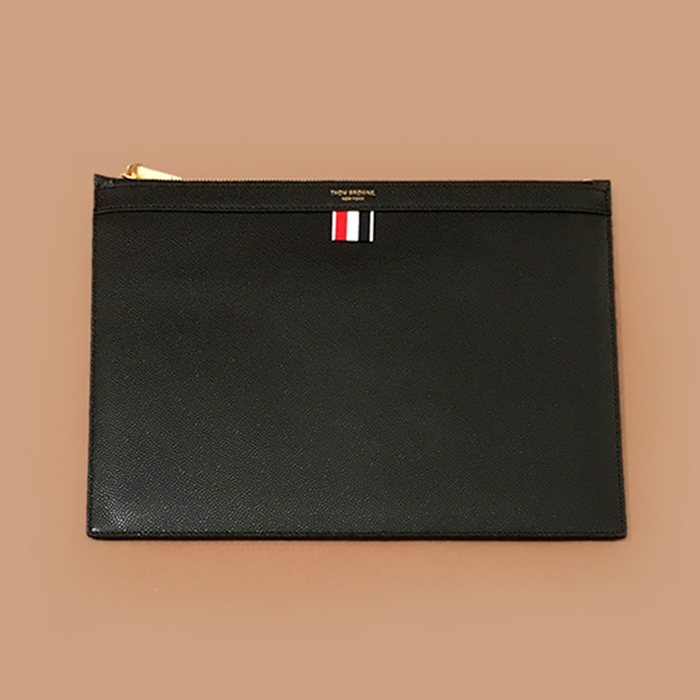2019  ,30/33cm - トムブラウン 2019レザーユニセックス クラッチバッグ