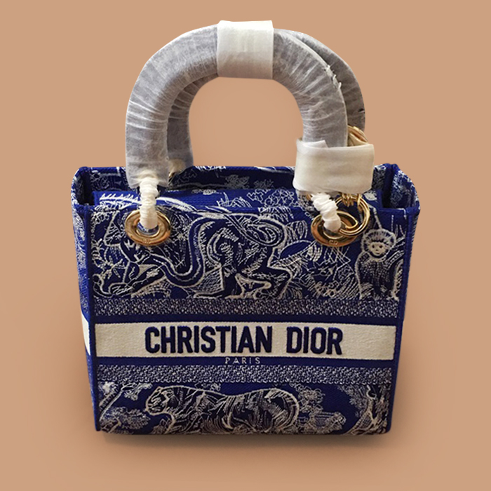 ディオール レディース ブルー レディバッグ -    Lady - di90x