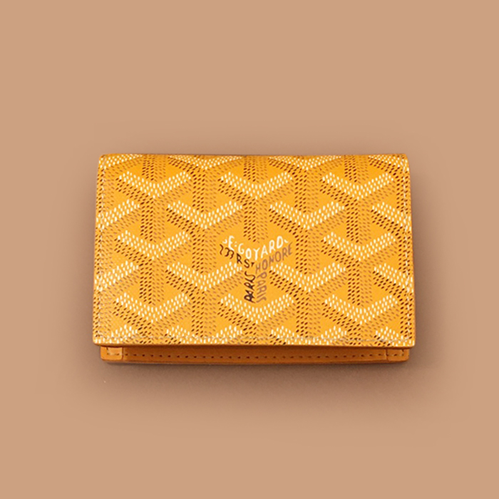 2019  PVC - ゴヤールユニセックス PVC 二つ折り財布 イエロー