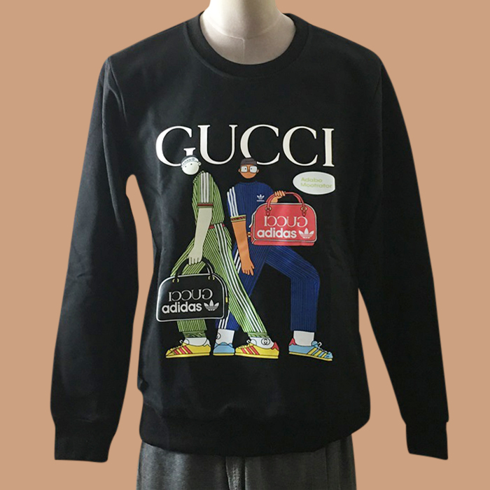 グッチ メンズ ベーシック ブラック スウェット -