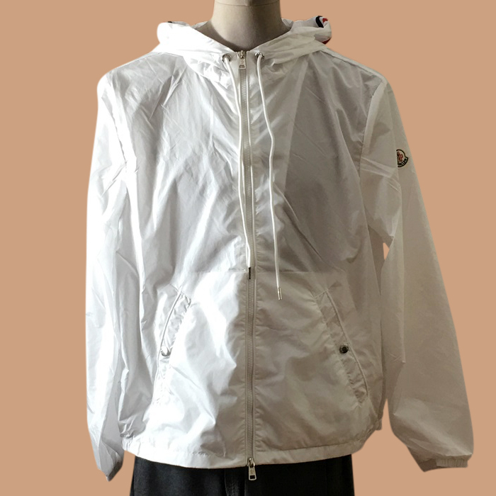 モンクレール メンズ ミニマル ホワイト ジャケット -White - moc02498x