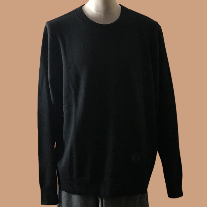 ロエベ メンズ ブラック クルーネック セーター - 
