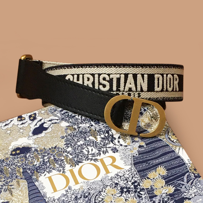   Belt,3.8cm- ディオールメンズレザーベルト,3.8cm,ブラック