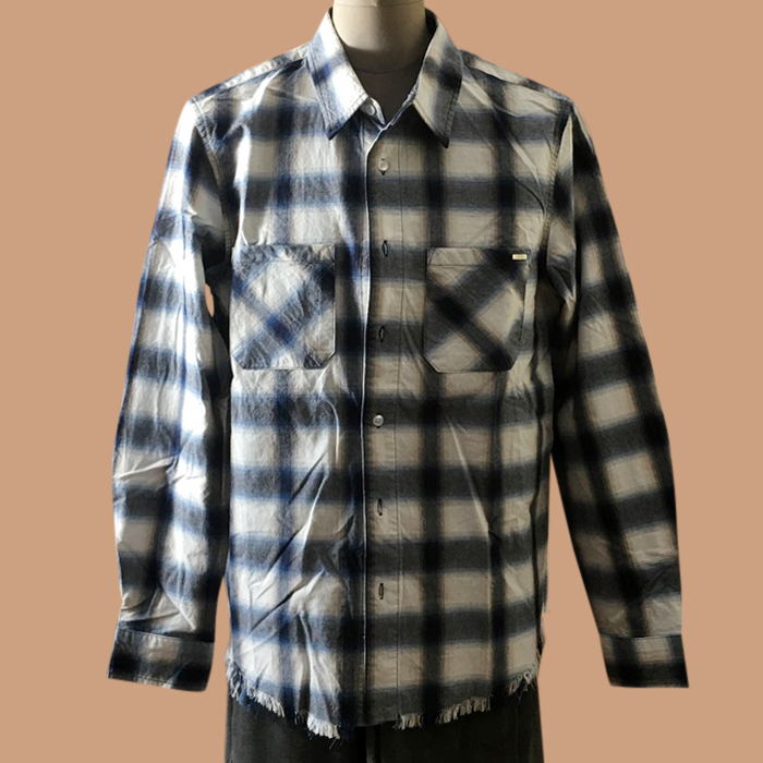 Amiri - アミリ メンズ LOGO カジュアル シャツ Ami0335x Size(s - xl) ブルー