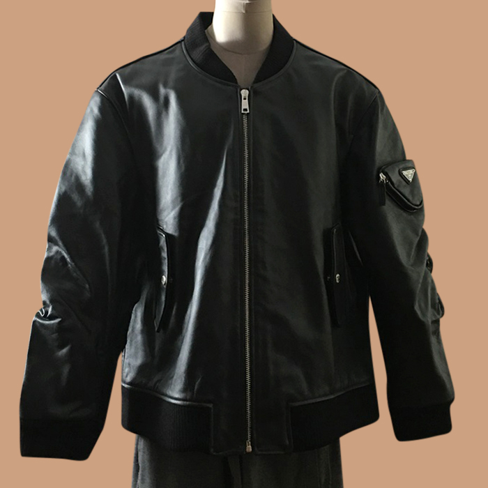 プラダ メンズ カジュアル ブラック ジャケット - s