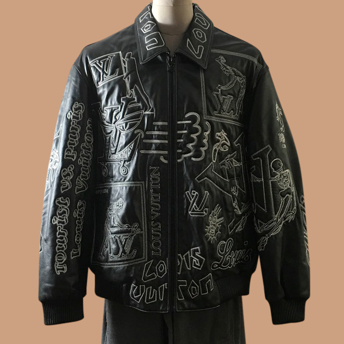 ルイヴィトン メンズ ブラック レザージャケット -  - lou05290x