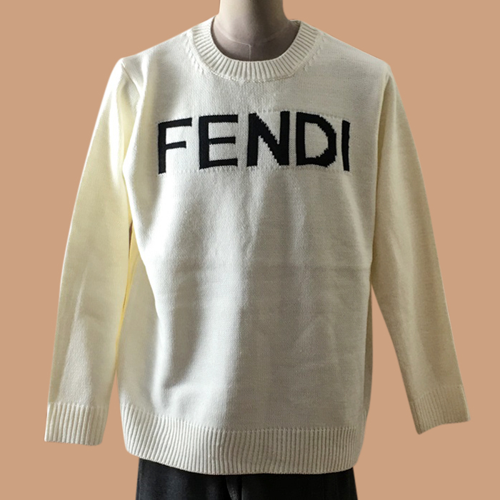 フェンディ メンズ トレンディ アイボリー ニット - Ivory  - fen01289x