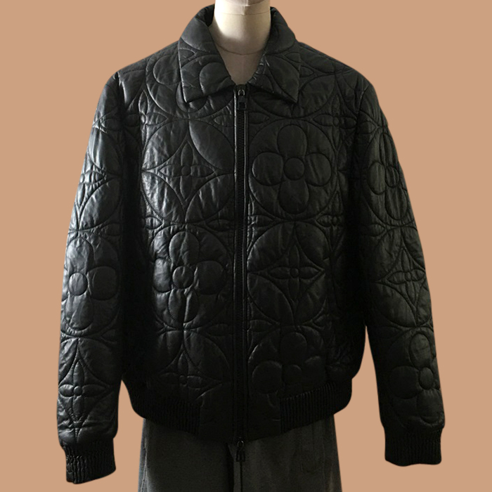 ルイヴィトン メンズ ブラック レザージャケット -  - lou05303x