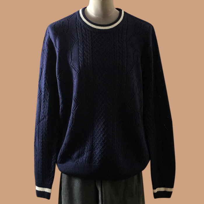 グッチ メンズ ネイビー クルーネック ニット -Knits - guc05269x