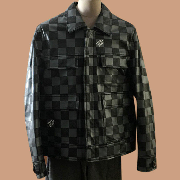 ルイヴィトン メンズ ブラック レザージャケット -  - lou05304x