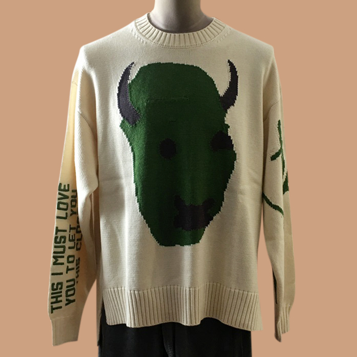 ディオール メンズ クルーネック ホワイト セーター -  White  - dio02151x