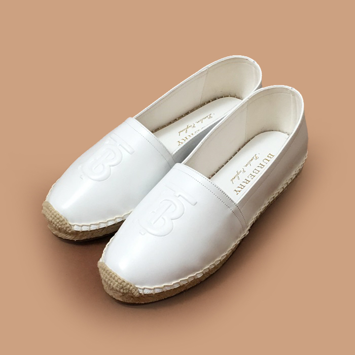 バーバリーレディースレザースリッポン BURS0017,ホワイト