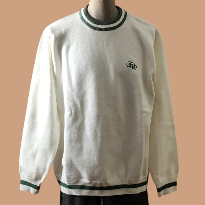 ディオール メンズ クルーネック ホワイト セーター -  White  - dio02148x