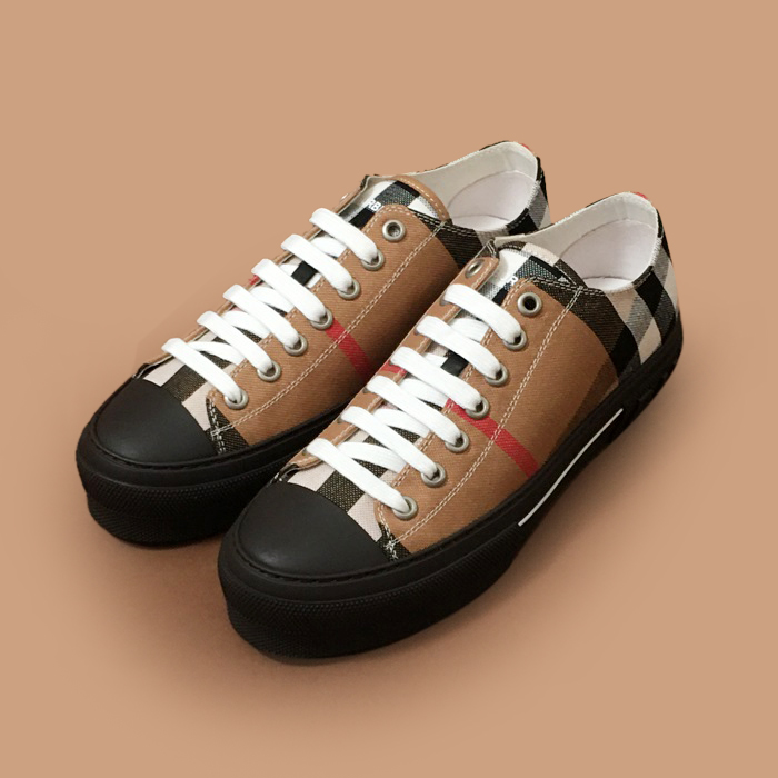 バーバリー メンズ トレンディ キャメル スニーカー - Camel  - bur04454x