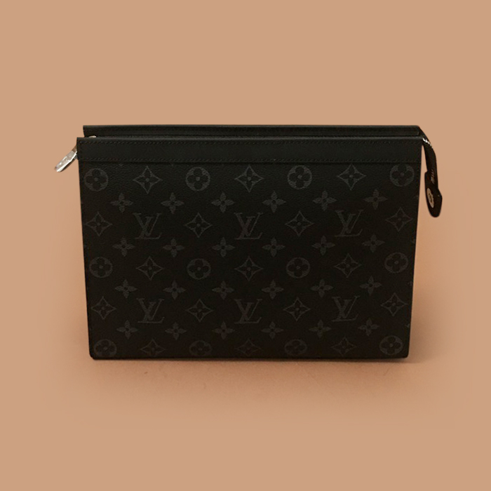 Pochette Voyage27cm - ルイヴィトンポシェット ボヤージュ メンズ クラッチバッグ 27cm,ブラック