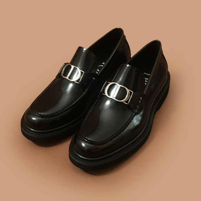   Loafer,DIOS0460 - ディオールメンズ レザーローファーブラック