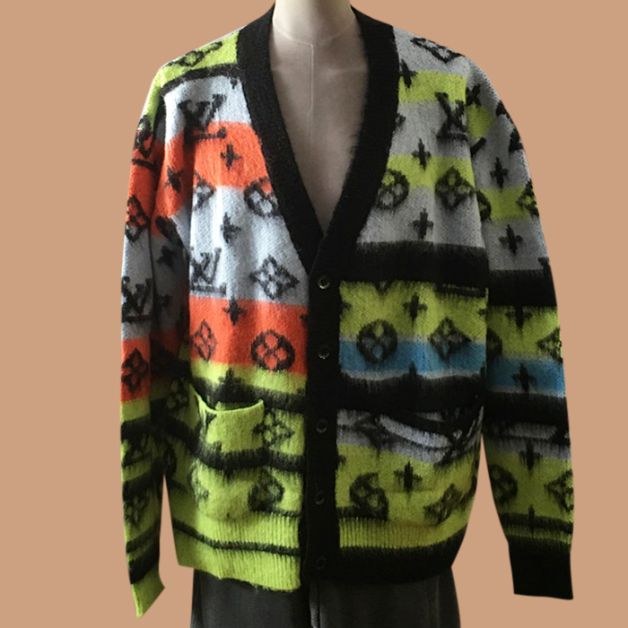 ルイヴィトン ユニセックス モノグラム イエロー カーディガン -Yellow  - lou04930x